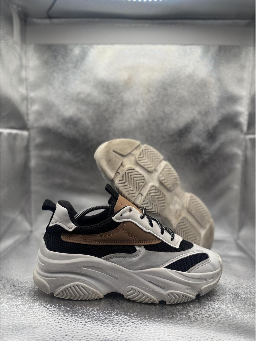 Steve Madden brown white sneakers